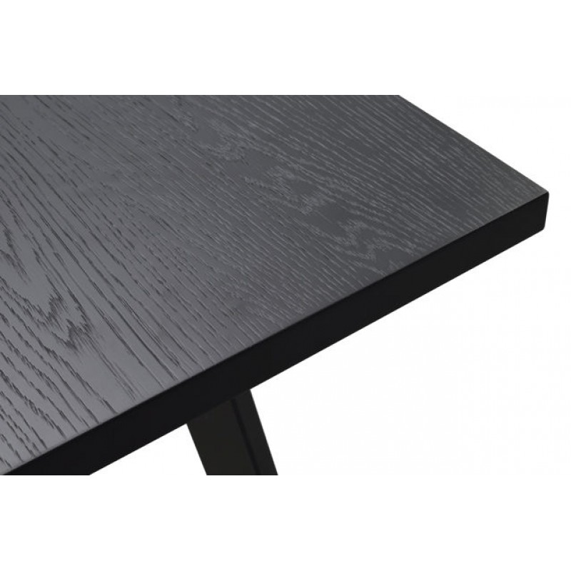 RO Winnipeg Extending Dining Table Black/Black